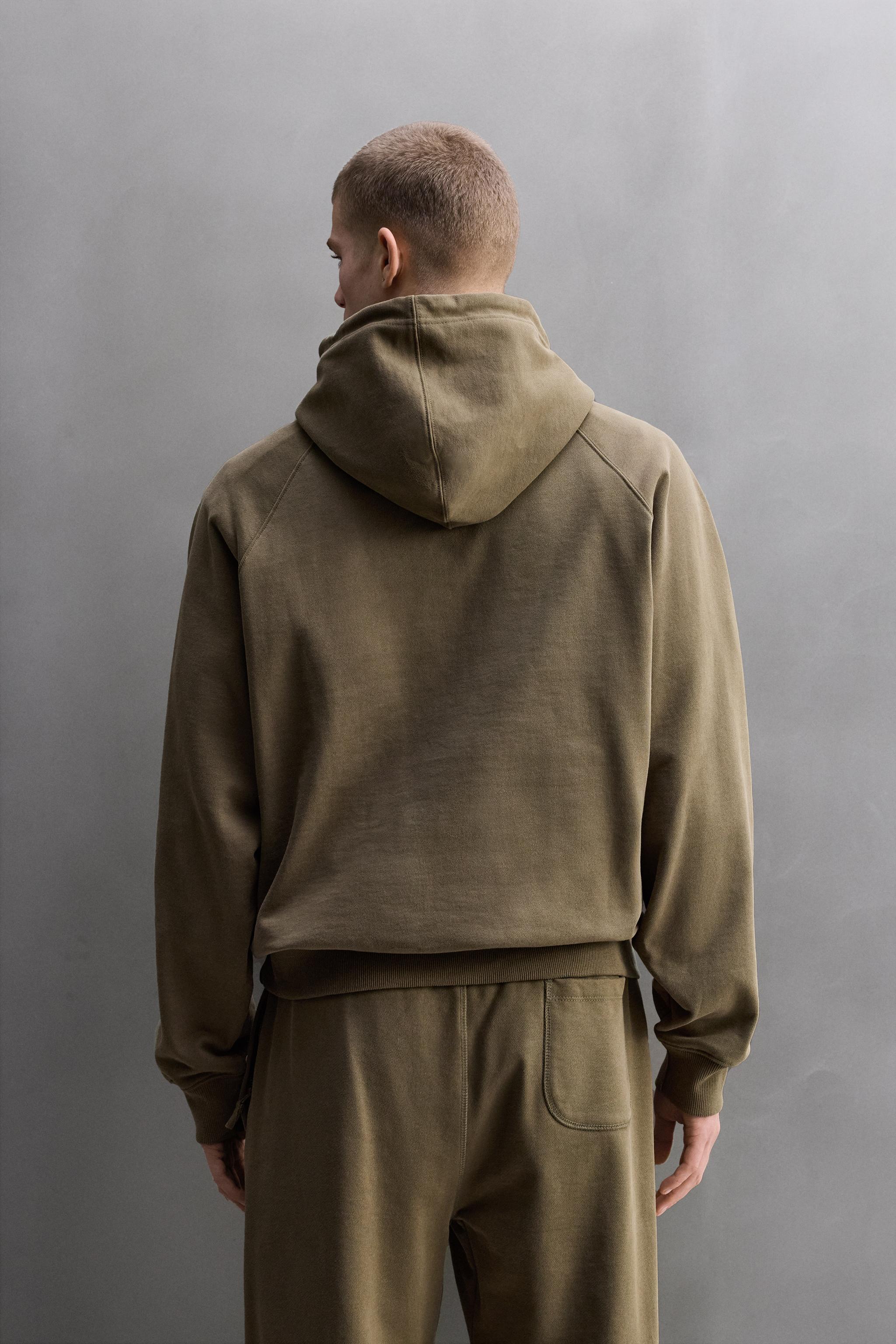 WASHED HOODIE WORKOUT SWEATSHIRT